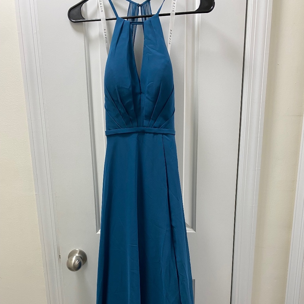 Azazie floor length dress
